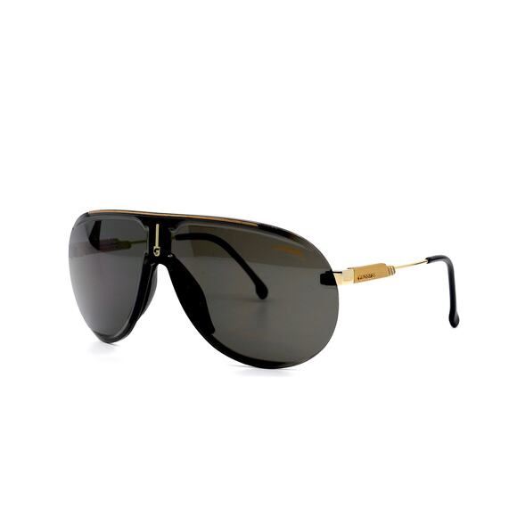 BRAND NEW CARRERA SUPERCHAMPION BLACK GREY AVIATOR UNISEX SUNGLASSES - Picture 1 of 9